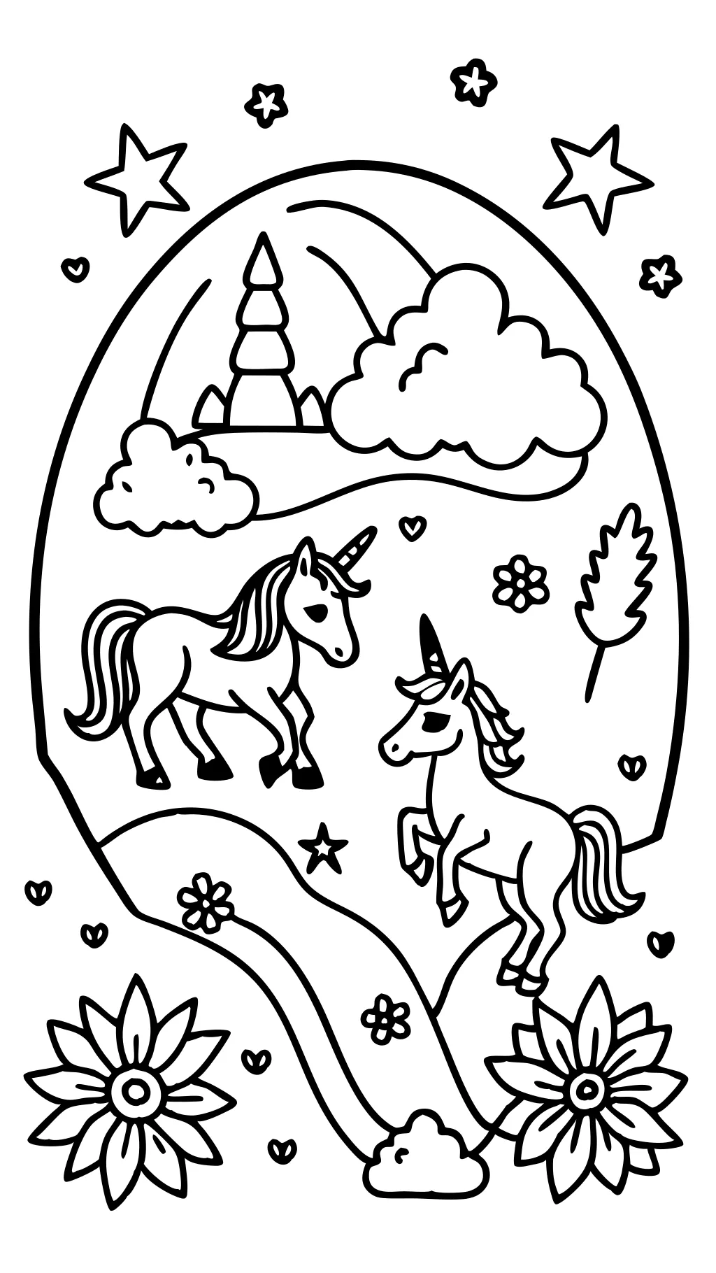 free printable coloring pages of unicorns